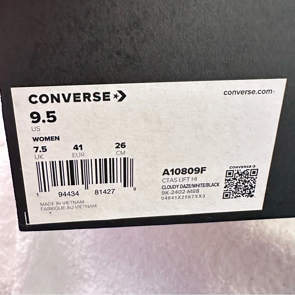 Converse Platform High-Top Sneakers in Light blue and White - Picture 8 of 8